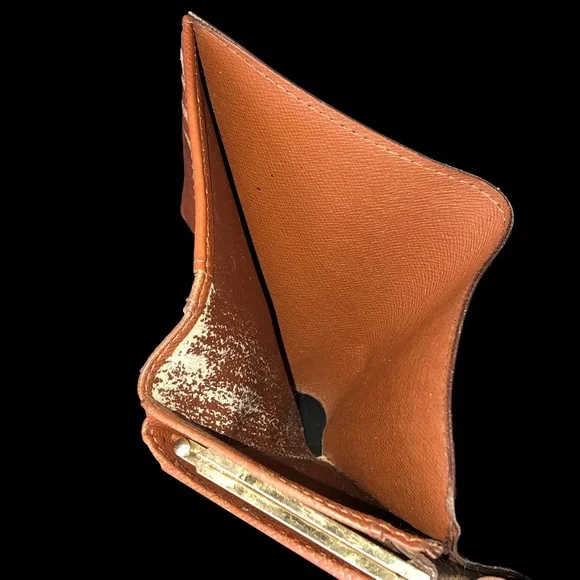 LOUIS VUITTON LV Monogram Porte Monnaie Viennois Bifold Kisslock Wallet AUTH - Picture 12 of 16